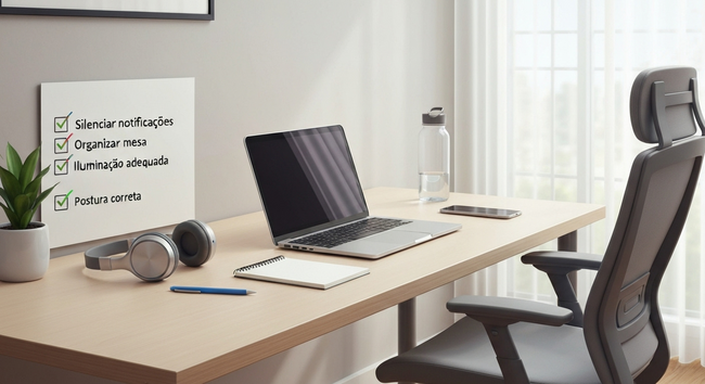 Imagem relacionada ao ambiente de trabalho e produtividade