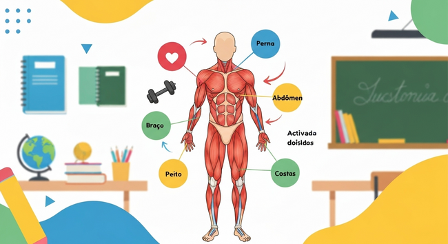 Como ensino: músculos e dilatação das veias para alunos do fundamental