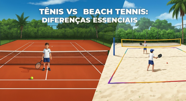 Tênis vs Beach Tennis